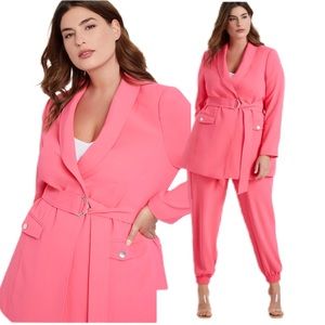 Priscilla Ono x ELOQUII Belted Blazer with Pockets